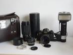 Minolta X700 MPS, diverse lenzen en Metz 45 CT-1flitser, Audio, Tv en Foto, Fotocamera's Analoog, Spiegelreflex, Minolta, Gebruikt