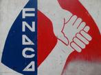 Heel oud reclame bord met Logo van de FNACA 50 x 50 x 2 cm, Verzenden