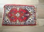 Oud Perzisch tapijt kleed ca 61 bij 43 cm zonder franje, Ophalen of Verzenden