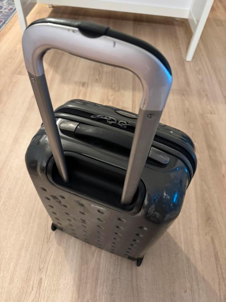 Samsonite Koffer, Sieraden, Tassen en Uiterlijk, Koffers, Gebruikt, Hard kunststof, 50 tot 60 cm, Minder dan 35 cm, Slot, Uitschuifbare handgreep
