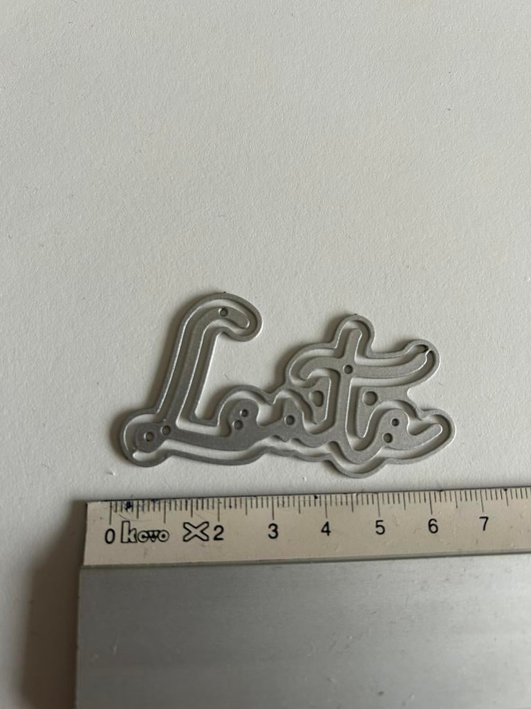 Snijmal tekst Lente, Ophalen of Verzenden, Nieuw, Overige thema's, Pons of Mal