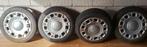 Fiat 500 4 Pirelli winterbanden 185-55-R15, Auto diversen, Wieldoppen, Ophalen