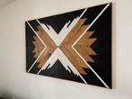 Wandpaneel, muurdecoratie hout mozaïek, Antiek en Kunst, Ophalen of Verzenden