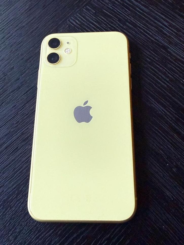 iPhone 11 geel 64GB, Telecommunicatie, Mobiele telefoons | Apple iPhone, Zo goed als nieuw, 64 GB, Zonder abonnement, Zonder simlock