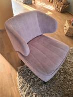 Fauteuill oud roze corduroy Hazel en Henders, Huis en Inrichting, Fauteuils, Ophalen, Zo goed als nieuw, Stof