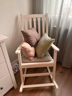 Wit houten schommelstoel, Kinderen en Baby's, Kinderkamer | Tafels en Stoelen, Ophalen, Gebruikt, Stoel(en)