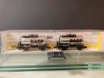 Minitrix 13495 Kesselwagen set, 2-achsig, verchromt, ´BASF´, Hobby en Vrije tijd, Modeltreinen | N-Spoor, Gelijkstroom of Wisselstroom