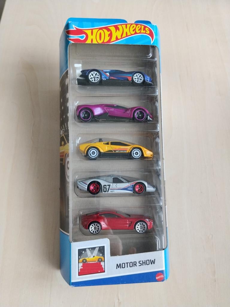 Hot wheels hotwheels 5-pack motor Show, Ophalen of Verzenden, Nieuw, Auto