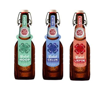 Grolsch Beugels fles hoop geluk en liefde beschikbaar voor biedingen
