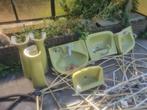 vintage wasbak retro 3 mosgroen zuil wastafel groen kraan wc, Ophalen, Gebruikt, Steen, Wastafel