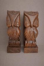 Boekensteunen uil art deco stijl., Ophalen of Verzenden