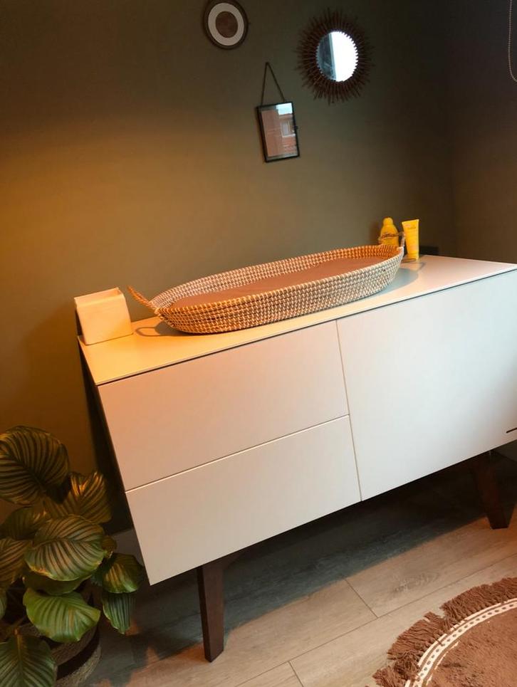 Volledig set Kidsmill: wieg, ledikant, commode en kast, Kinderen en Baby's, Kinderkamer | Complete kinderkamers, Gebruikt, Jongetje of Meisje