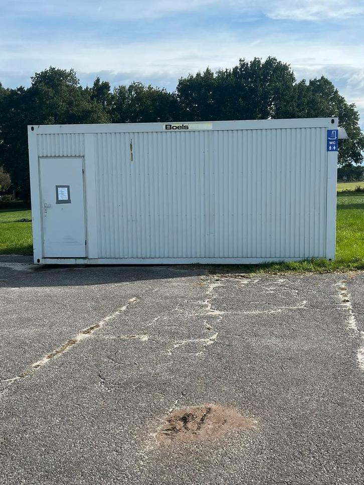 Sanitair unit 6x3 meter – 3 toiletten + douche, Doe-het-zelf en Verbouw, Sanitair, Gebruikt, Douche, Ophalen of Verzenden