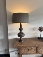 Vintage Tafellamp Hout & Stof, Ophalen of Verzenden, Gebruikt, Hout, 50 tot 75 cm