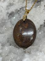 Boulder Opaal Edelsteenketting- RVS, Overige voorstellingen, Bruin, Nieuw, Ophalen of Verzenden