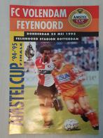 Programmaboekje FC Volendam-Feyenoord 1995, Ophalen of Verzenden, Zo goed als nieuw