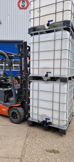Te koop 3 stuks ibc container 1000 liter vaten SCHOON, Kunststof, Met kraantje, 150 liter of meer, Nieuw