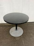 8 luxe eiken horeca restaurant tafels zwart rond 100 cm, Ophalen