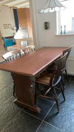 Antieke klooster tafel met/zonder stoelen 19e eeuw brocante, Antiek en Kunst, Ophalen