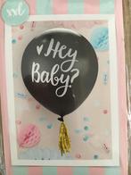 Gender Reveal ballon Hey Baby? | ballon jongen of meisje, Hobby en Vrije tijd, Feestartikelen, Ophalen of Verzenden, Nieuw, Versiering