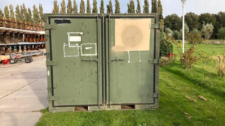 Opslagruimte container opslagcontainer berging, Tuin en Terras, Bergingen en Tuinkasten, Gebruikt, Containerberging, Metaal, Ophalen