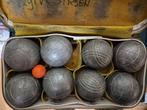 Jeu de boules ballen in tasje, Sport en Fitness, Ophalen of Verzenden, Gebruikt, Bal