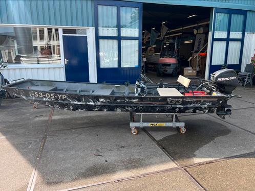 G3 1436 platbodem + Mercury F20, Watersport en Boten, Platbodems, Gebruikt, Tot 6 meter, Aluminium, Benzine, Ophalen