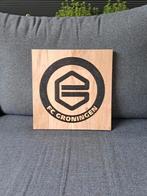 Fc Groningen logo op hout gebrand, Maat XL, Ophalen of Verzenden, Nieuw, Overige typen
