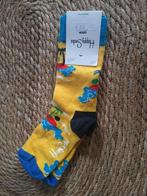 Happy Socks - Eiland Strand Palmboom - Maat 36/40 - B18, Sokken en Kniesokken, Nieuw, Ophalen of Verzenden, Geel