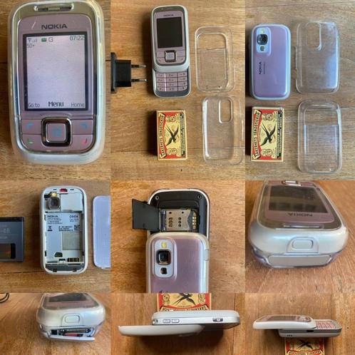 Roze mini Nokia 6111 RM-82 camera 2x covers + stekker schuif, Verzamelen, Elektronische Apparatuur, Ophalen of Verzenden