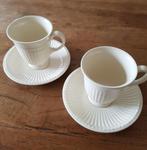 wedgwood edme plain koffie kop en schotel, Huis en Inrichting, Keuken | Servies, Ophalen of Verzenden, Zo goed als nieuw, Wedgwood
