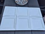 6 witte porseleinen borden Hema 32 bij 32 cm, Huis en Inrichting, Keuken | Servies, Ophalen, Zo goed als nieuw, Bord(en), Effen