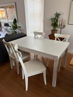 Eettafel met 4 stoelen, Ophalen, Gebruikt, Ikea, 4 tot 6 stoelen
