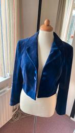 Jasje fluweel blauw M, Kleding | Dames, Ophalen of Verzenden, Zo goed als nieuw, Blauw