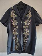 Leuk zomers WE overhemd flowers XL, Verzenden, Zo goed als nieuw, Blauw, Halswijdte 43/44 (XL)