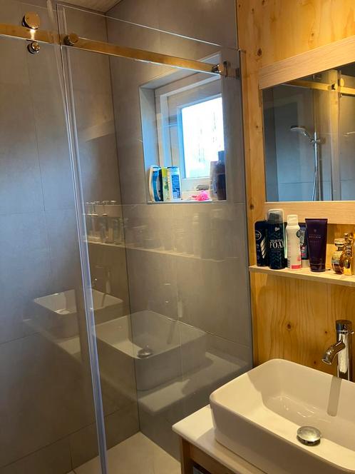 Douchescherm, veiligheidsglas: helemaal nieuw, Huis en Inrichting, Badkamer | Complete badkamers, Nieuw, Ophalen of Verzenden