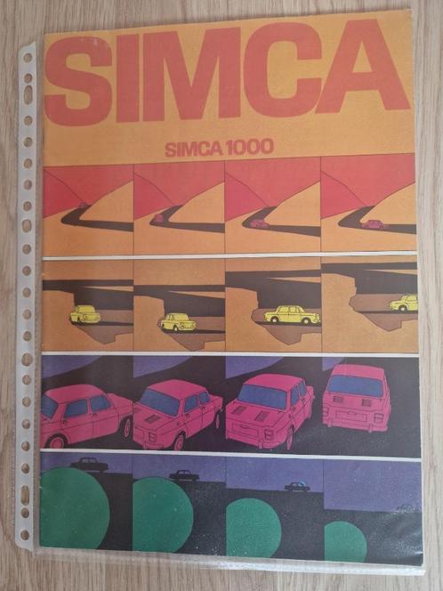 Folders Simca, Boeken, Auto's | Folders en Tijdschriften, Zo goed als nieuw, Overige merken, Ophalen of Verzenden