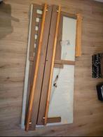 Ikea peuterbed met lattenbodem, matras en zijsteun, Huis en Inrichting, Slaapkamer | Bedden, Ophalen, Bruin, 190 cm of minder