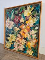 Prachtig Antiek kleurrijk abstract schilderij in lijst €249, Antiek en Kunst, Kunst | Schilderijen | Abstract, Ophalen of Verzenden