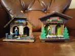 2 oude weer huisjes. Vintage. Thermometer., Ophalen