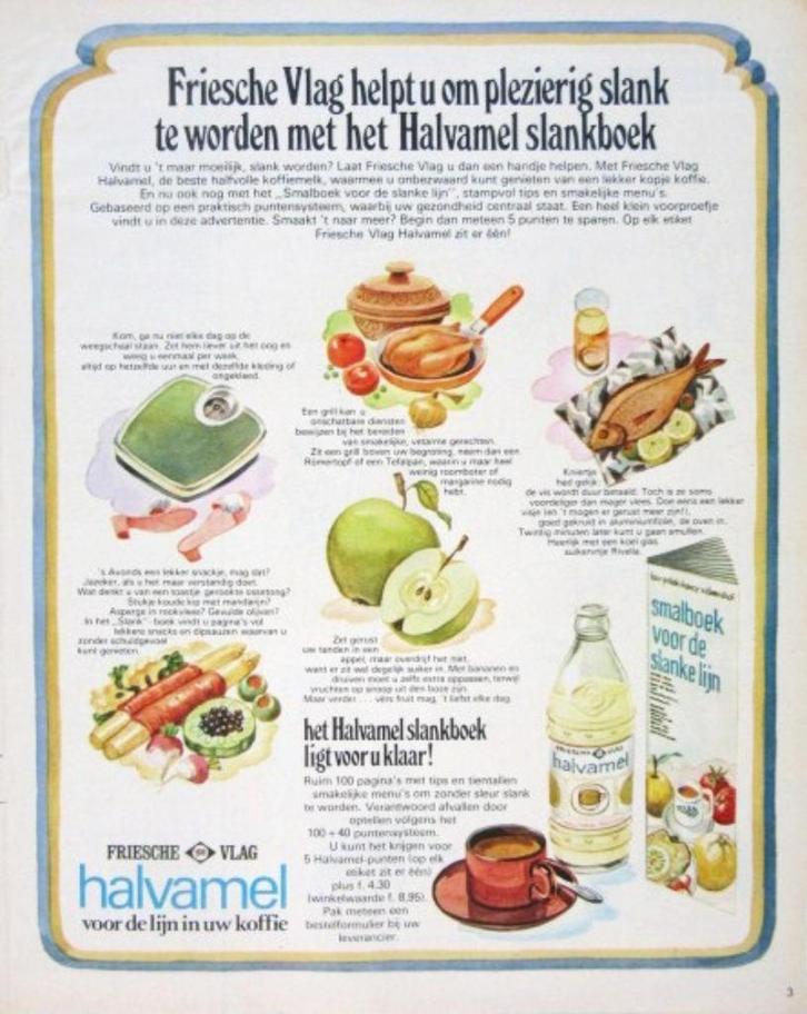 10 vintage advertenties reclames Friesche vlag halvamel 74-6, Verzamelen, Merken en Reclamevoorwerpen, Gebruikt, Reclamebord, Verzenden
