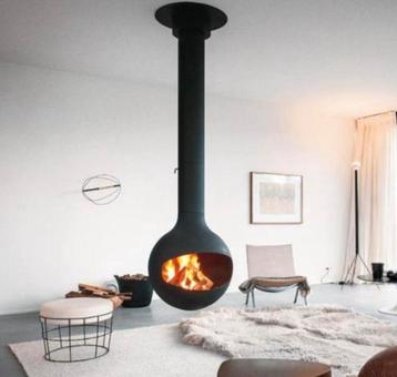 Unieke design haard Focus bathyscafocus houtkachel beschikbaar voor biedingen