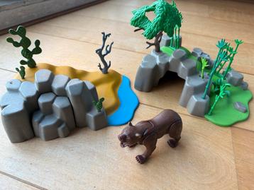 Playmobil Beer in Grot met Rotsen beschikbaar voor biedingen
