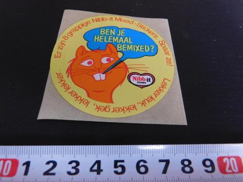 sticker NIBB-IT  Ben je helemaal bemixed ?, Verzamelen, Stickers, Zo goed als nieuw, Bedrijf of Vereniging, Ophalen