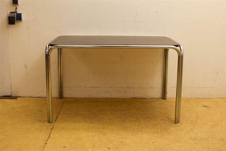 Vintage Buisframe eettafel 48265, Huis en Inrichting, Tafels | Eettafels, Gebruikt, Ophalen of Verzenden