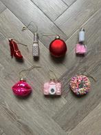 7x kerstballen kerst ballen ornamenten food beauty fashion, Ophalen of Verzenden, Nieuw