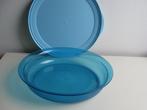 tupperware schaal met deksel 1300 ml, Verzenden, Blauw, Schaal