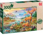 Jumbo Premium Deer Family Puzzel - 3000 stukjes, Ophalen of Verzenden, Meer dan 1500 stukjes, Nieuw, Legpuzzel