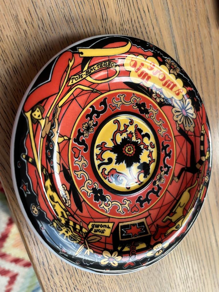 Vintage Bopla Zwitserland Kop en Schotel, Ophalen, Gebruikt, Keramiek, Kop(pen) en/of Schotel(s)