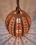 Vintage Retro Macrame Hanglamp, Huis en Inrichting, Lampen | Hanglampen, Ophalen of Verzenden, Minder dan 50 cm